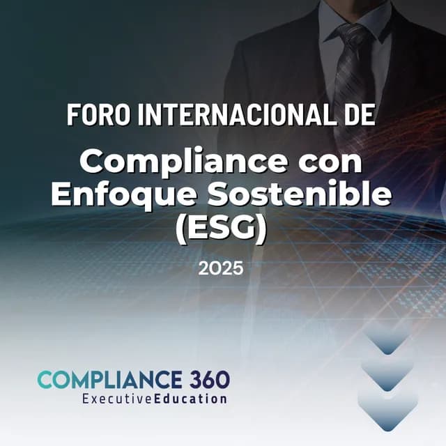 Portada de el foro Foro Internacional de Sostenibilidad ESG
