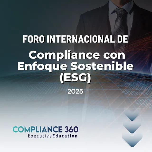 Portada de el foro Foro Internacional de Sostenibilidad (ESG)